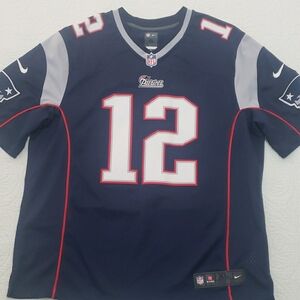 Nike Men's Navy Blue Patriots Jersey Size XL